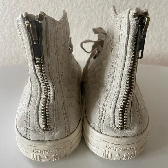 Converse Special Edition Zip Up Leather Hitops - Picture 4 of 8